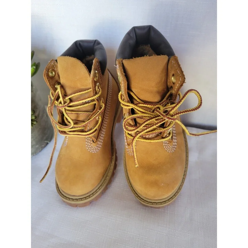 Timberland Toddlers 6 Inch Premium Waterproof Boots Lace Up Size 8